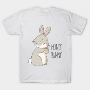 Honey Bunny Cute Rabbit Design T-Shirt